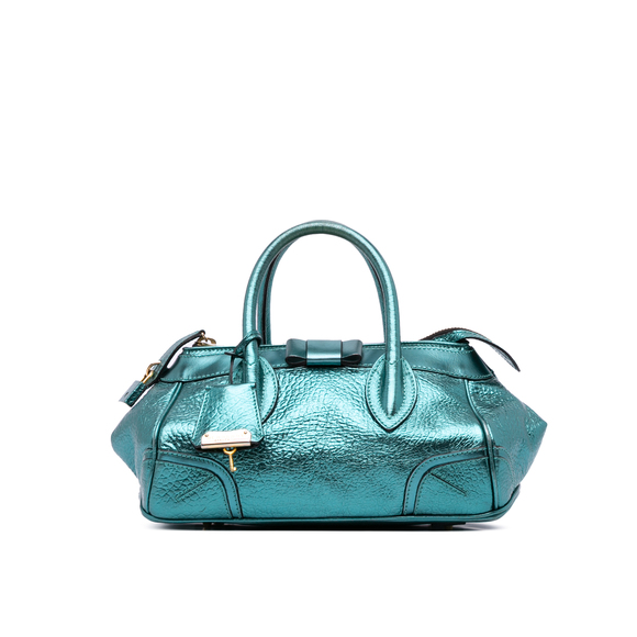 Pre-Loved Burberry Metallic Calfskin Blaze Handbag - Picture 1 of 12